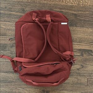 Everlane Burnt Orange Backpack Minimalist Design Adjustable Straps
